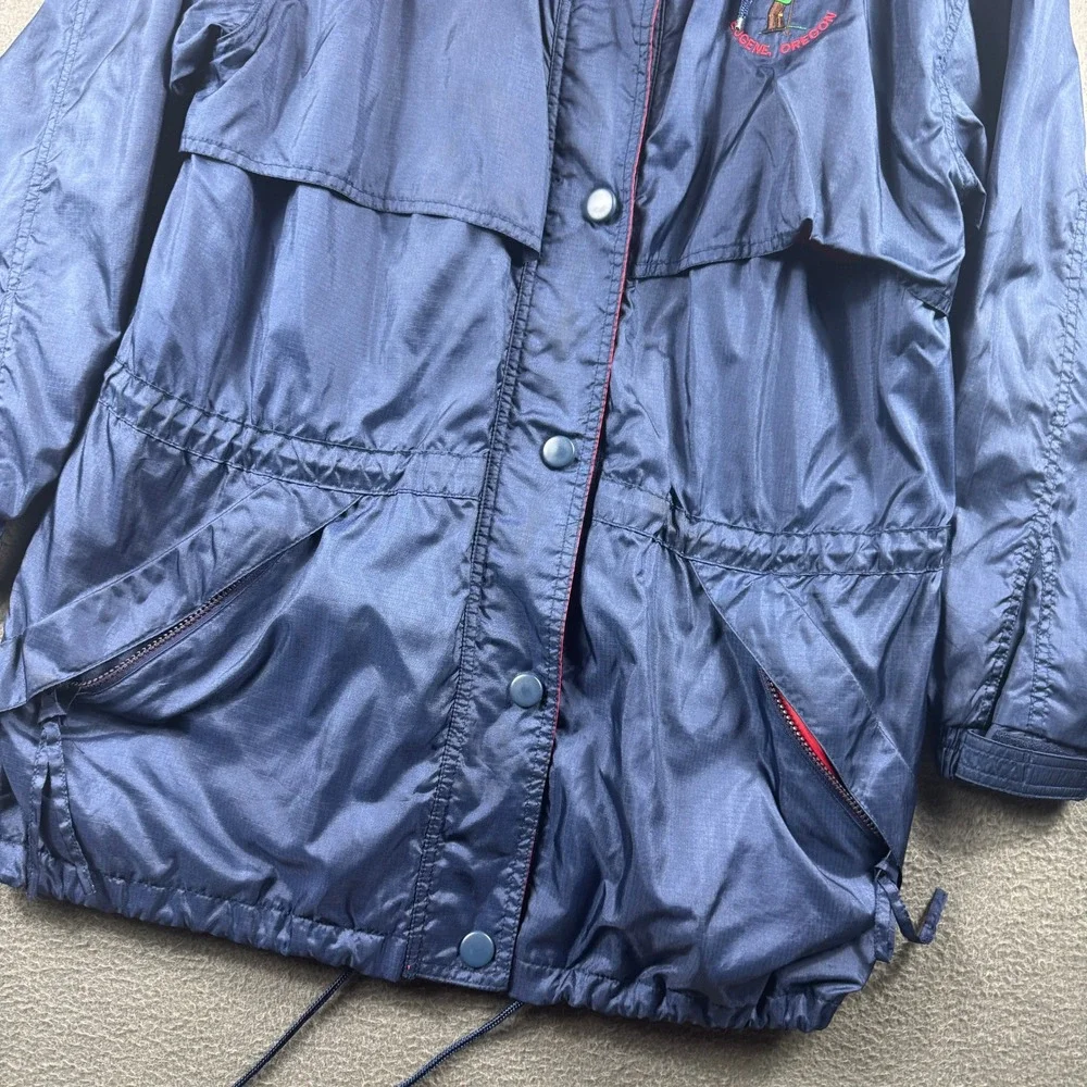 Vintage Dunbrooke Windbreaker Womens M Navy Fiddlers Green Eugene Oregon Golf